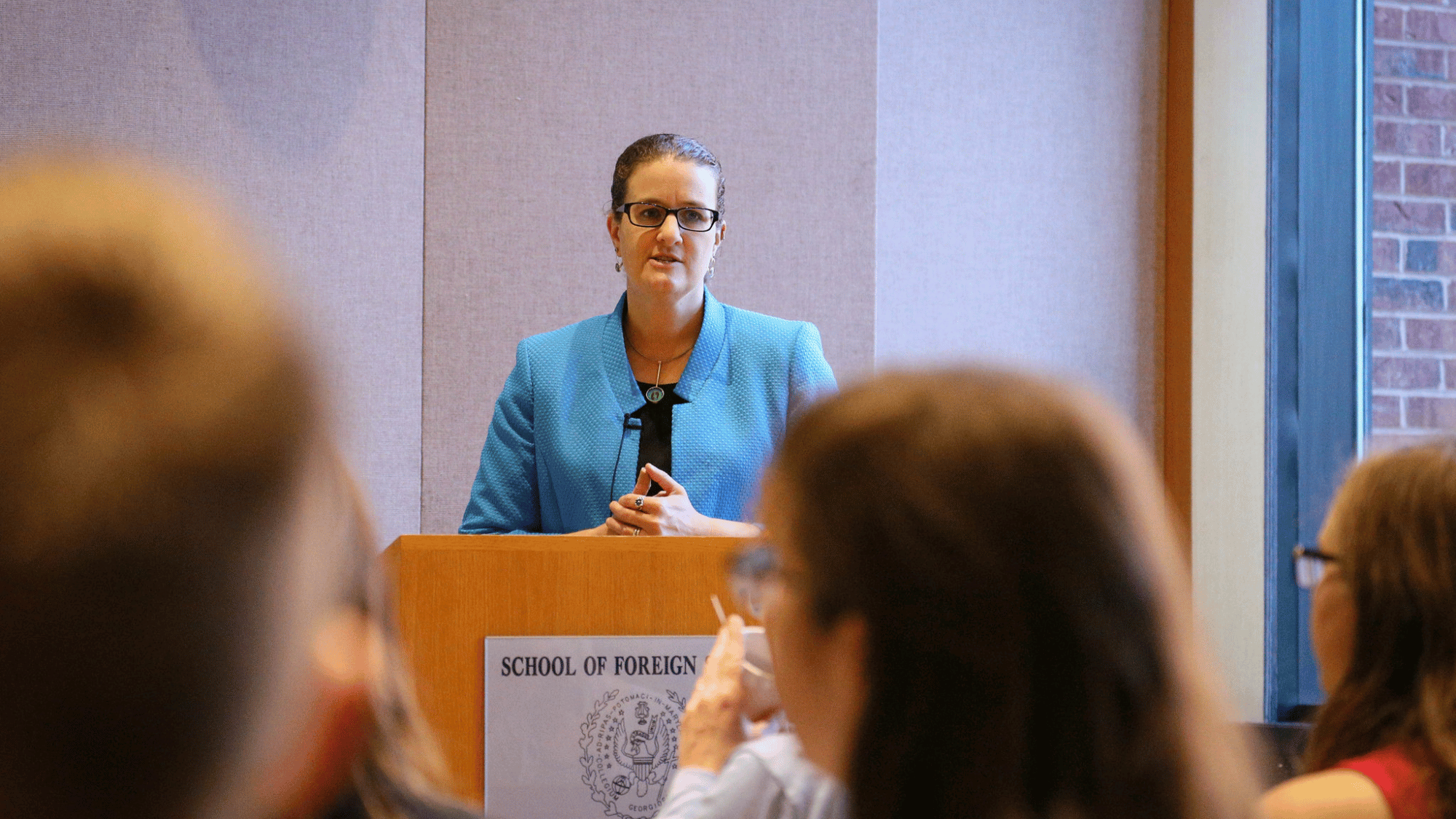 Beth Cameron speaking.