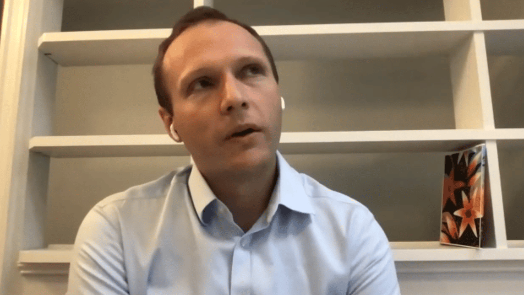 Screenshot of Ryan Morhard speaking.