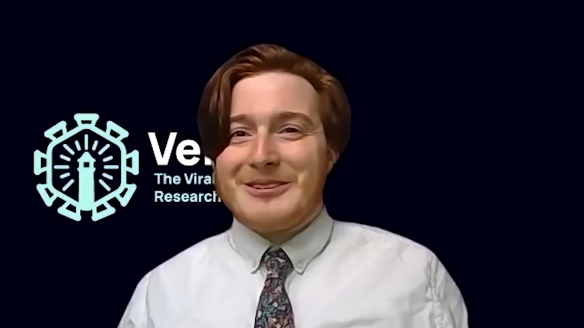 Screenshot of Dr. Colin Carlson speaking.