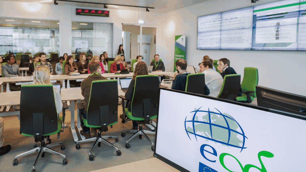 A conference at an ECDC office.