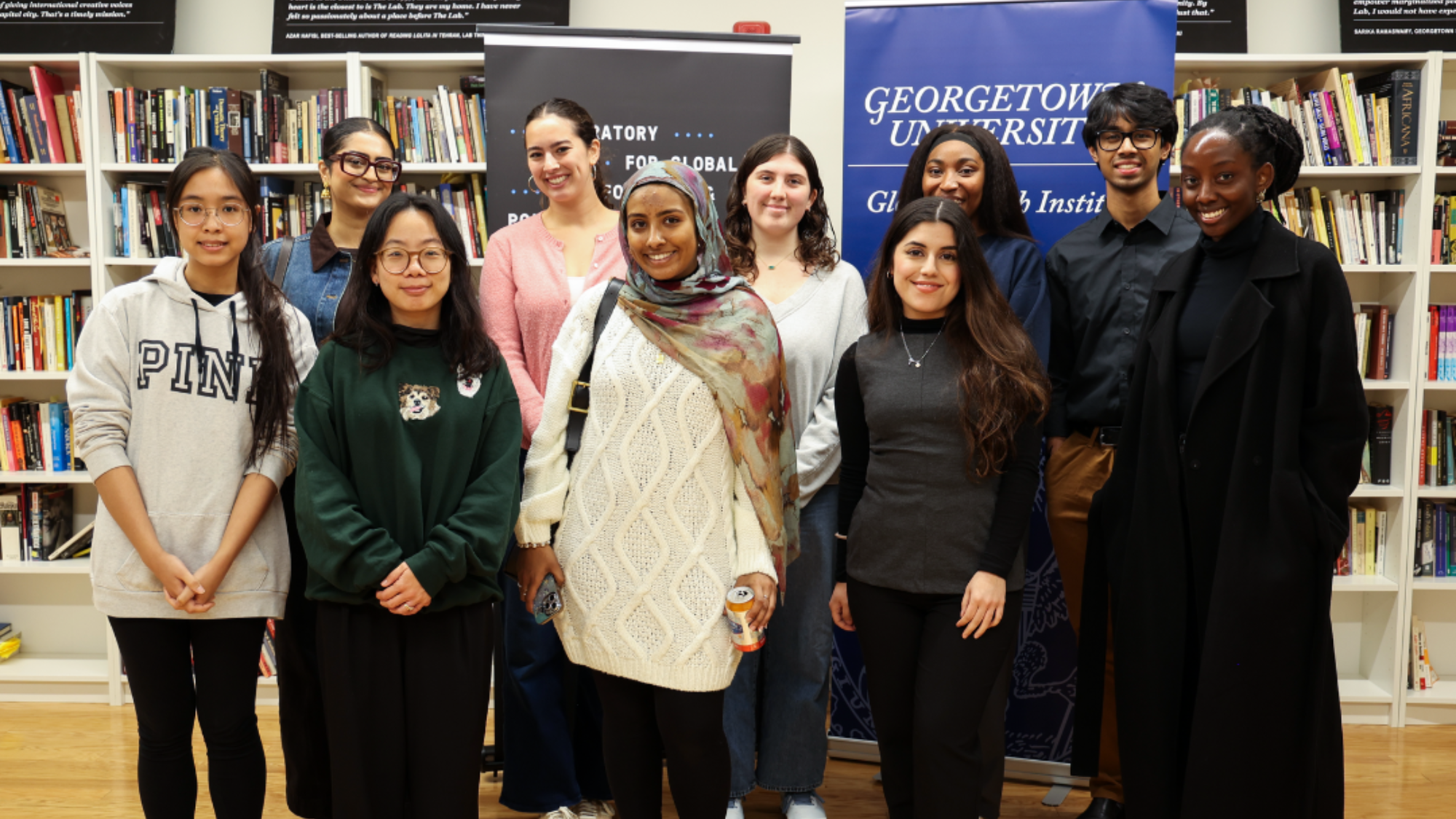 Global Health Student Fellows at the In Your Shoes event.