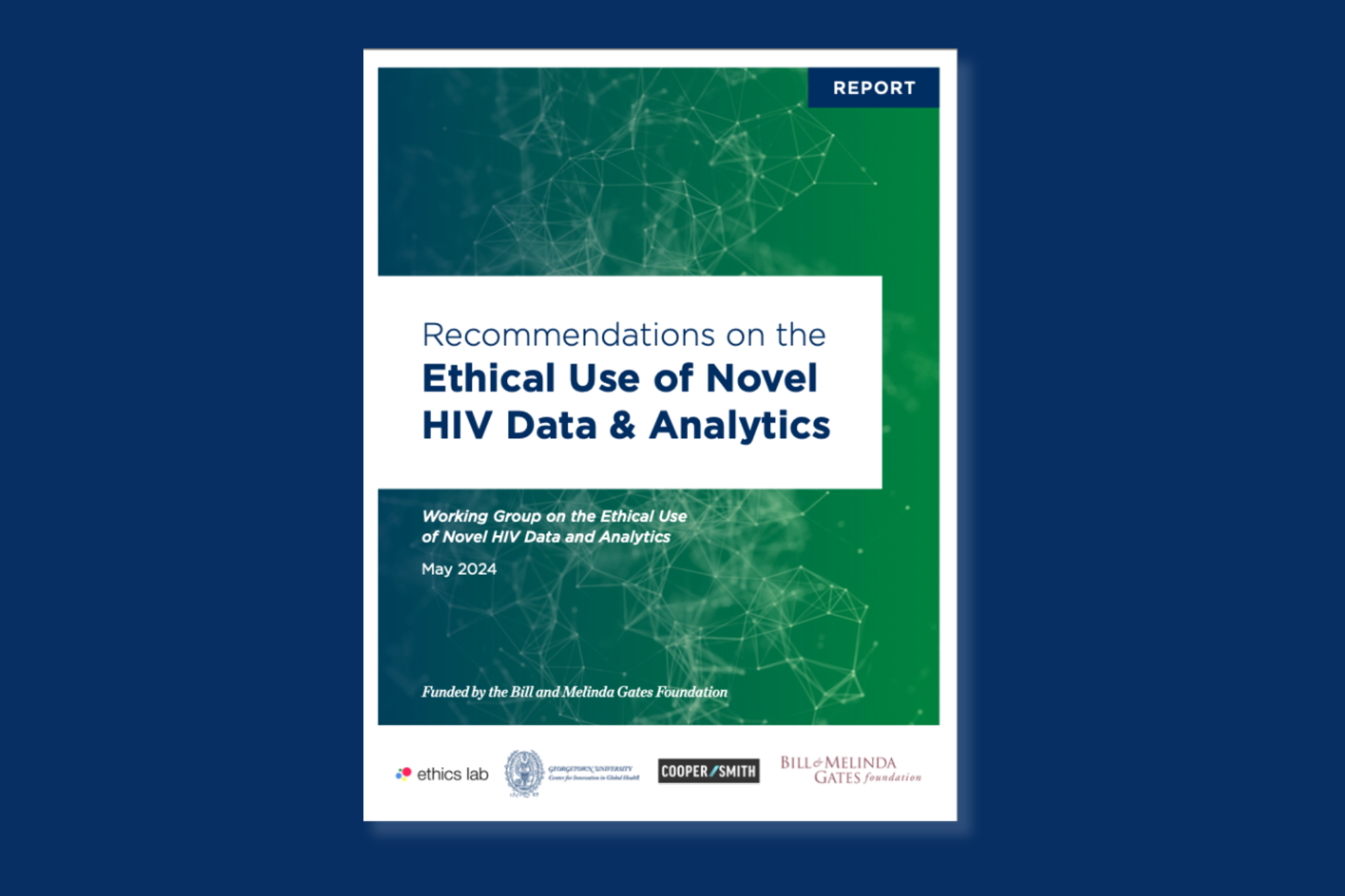 Cover of report with title, 