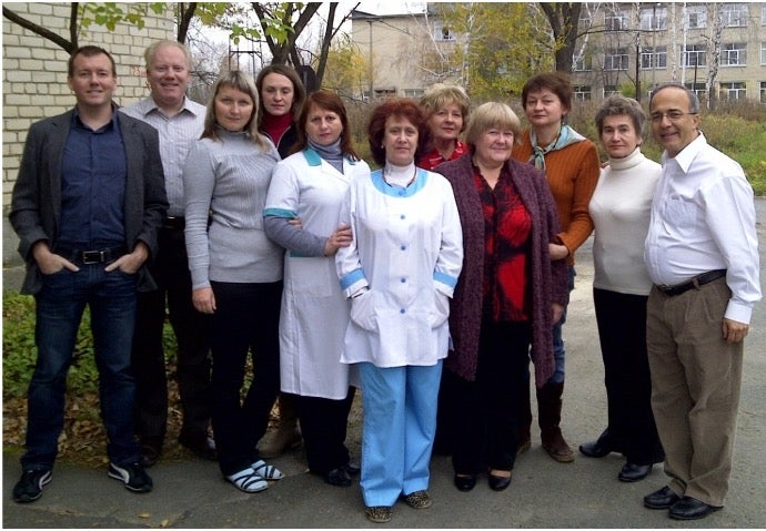 A group of researchers posing for a photo