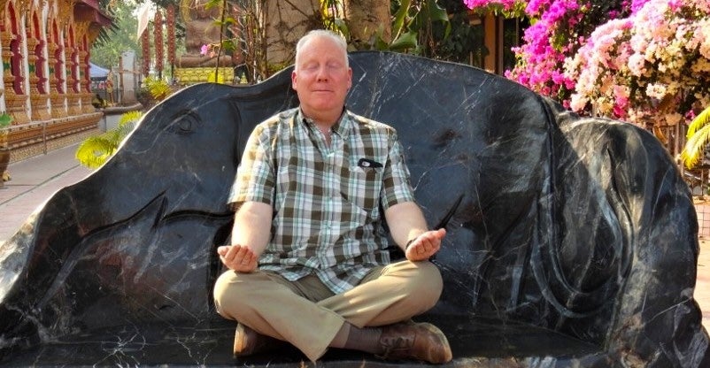 Loffredo at a Thai temple